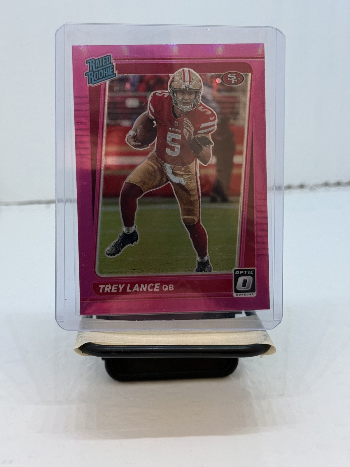 2021 Panini Donruss Trey Lance Optic Preview Pink Rated Rookie #P-254
