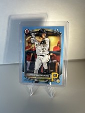 2025 Bowman Draft Easton Carmichael Sky Blue Border /499 1st Prospect Pirates CW