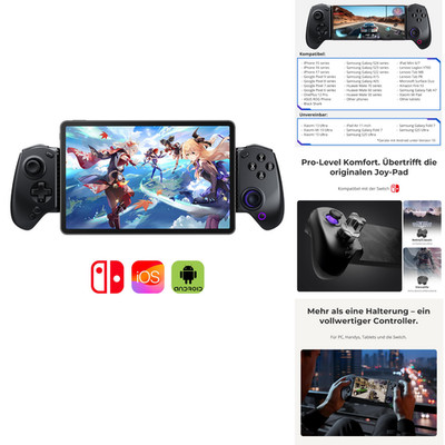 Bluetooth Gamepad S8 Hall Sensor Joystick Trigger Universal Controller iPhone