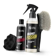 Wheel Cleaner and Tire Shine Kit, Complete Tire  Wheel Care 4pc
