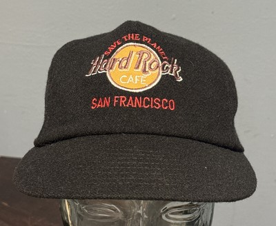 #ad Vintage Hard Rock Cafe Cap Snapback Black San Francisco $17.41