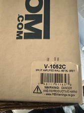 Valcom V-1052C 8" Amplified Wall Speaker Metal Grey Horns  Speakers