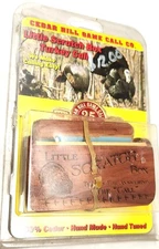 TURKEY CALL VINTAGE " little scratch box" 100% Cedar- Handmade-Hand Tuned NIB