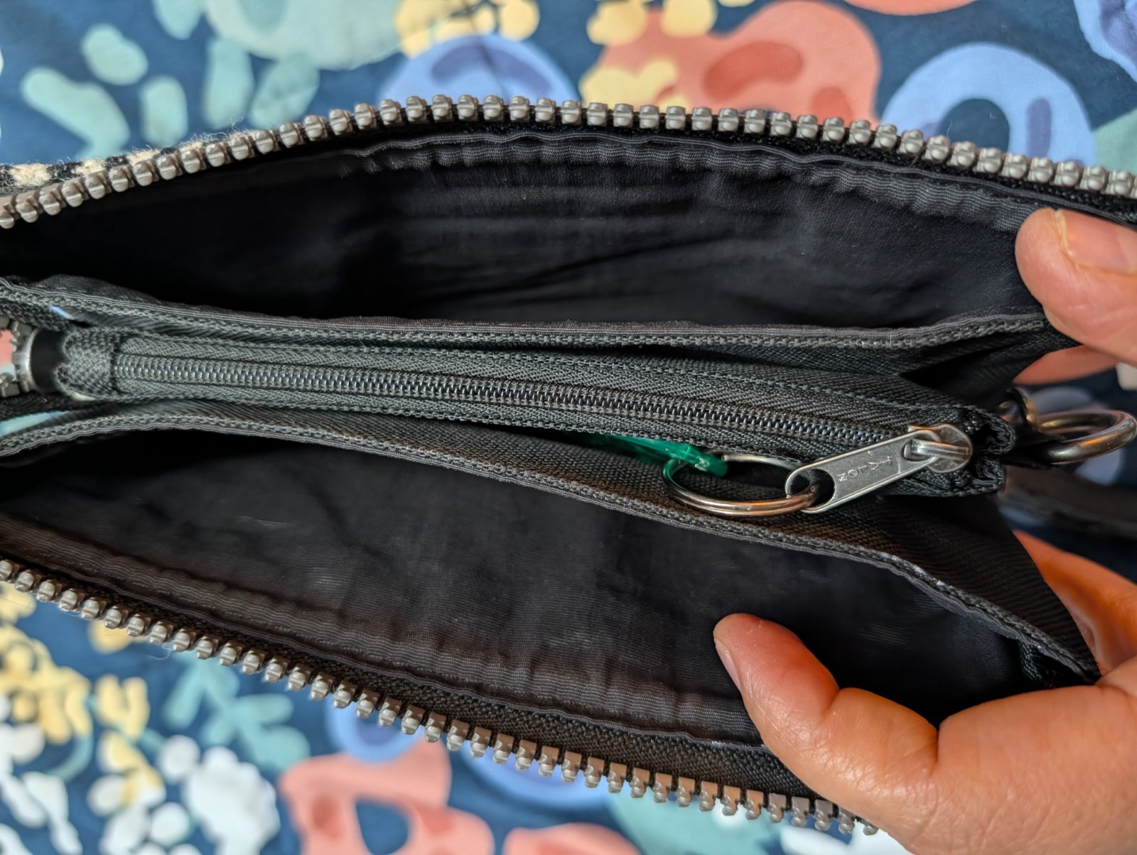 Pendleton Wallet Red/Gray Wool Snap Fold - image 4