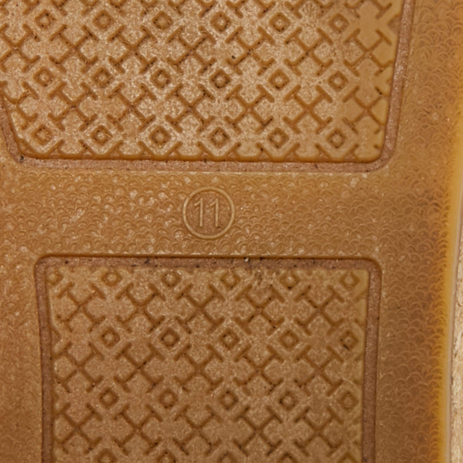 Tory Burch Black Canvas and Patent Leather Poppy Espadrille Flats Size 41 thumbnail 8