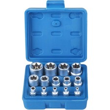 14tlg Torx Stecknuss Set E4-E24 Chrom-vanadium Steckschlüssel Werkzeugkasten