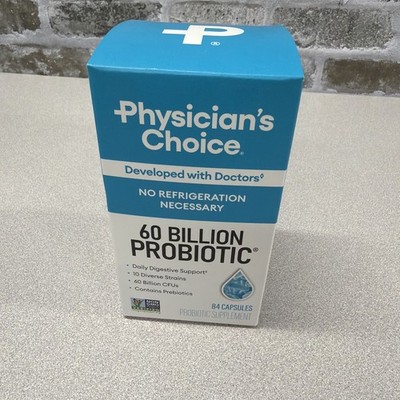 Physician's Choice 60 Billion CFU Probiotic Capsules 84 Count EXP 1/2028