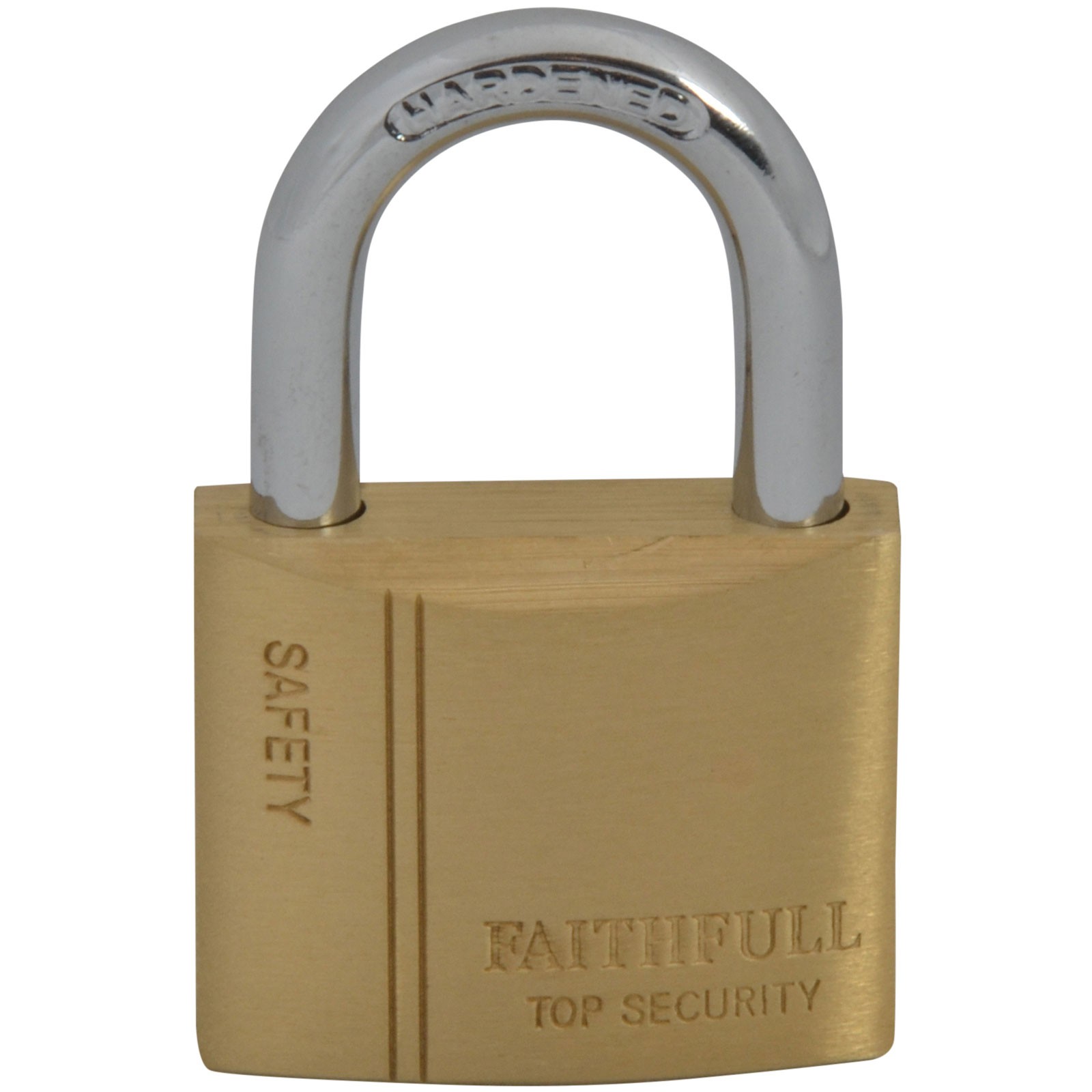 Faithfull Brass Padlock 40mm 3 Keys