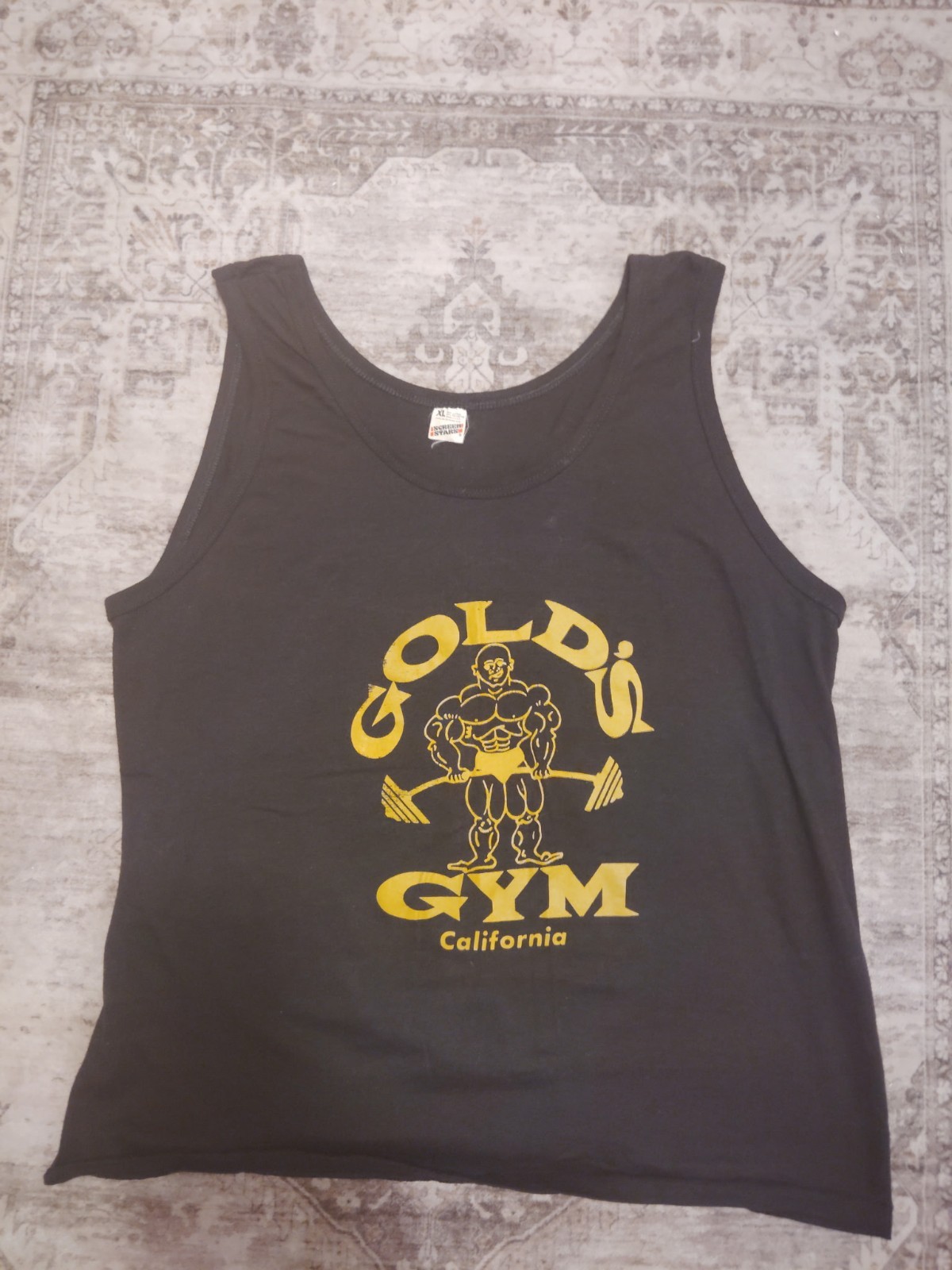 Vintage 90s Gold's Gym California tank top Size XL Fi… - Gem