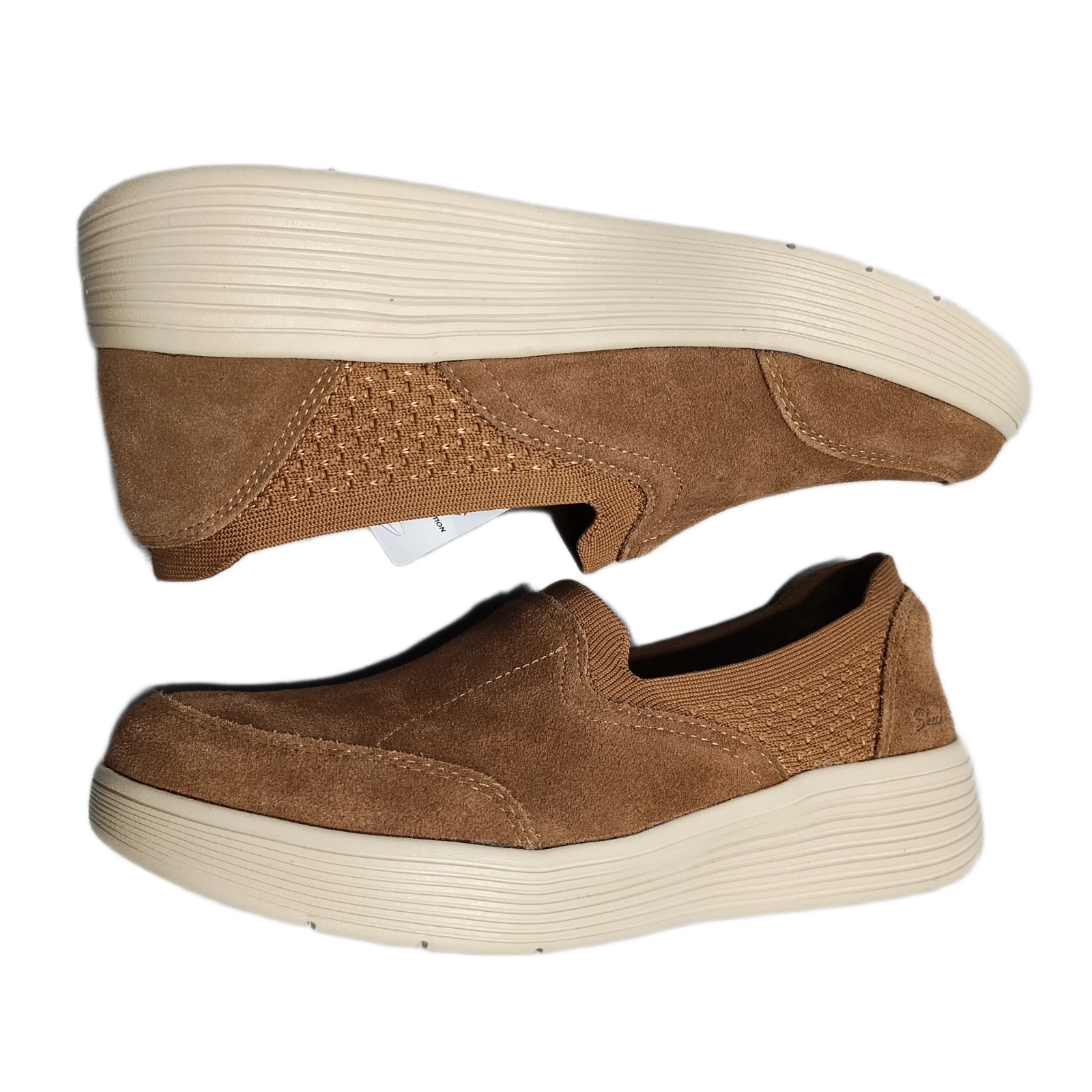 Skechers Arch Fit Laguna Subtle Spice Casual Shoes Womens Size 9 Brown Leather
