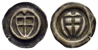 FITZ EAST PRUSSIA GERMAN ORDER HOLLOW PFENNIG PFENNIG SILVER 13mm 0.18g ±QQQ2204