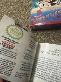 Mickey&rsquo;s Safari In Letterland NES CIB Nintendo 