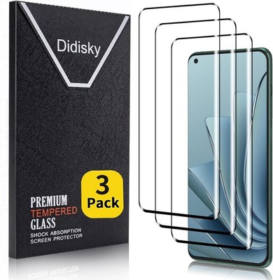 3PCS Screen Protector for Oneplus 10 Pro Tempered Glass Anti Scratch 3D Curved