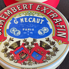 Bola International Ceramic Decorative Plate Camembert Extra-Fin Round, Oven Safe