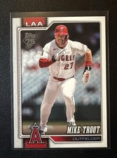 MIKE TROUT COMPANION CARD IMAGE VARIATION SSP 350 2026 Topps Series 1 Angels