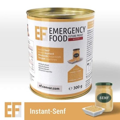 EF BASICS Senf 300g Konserve Emergency Food CONVAR Survival Camping NEU/OVP