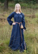 Mittelalterkleid, Unterkleid Ana, blau Wikingerkleid Rollenspiel Verkleidung 