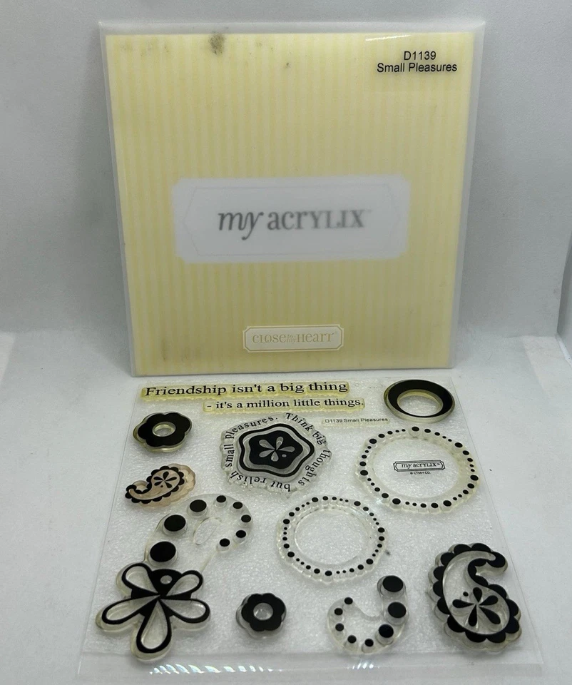 Лот из 4 акриловых марок Close To My Heart для скрапбукинга рукоделия штамповки - Изображение 4 из 4