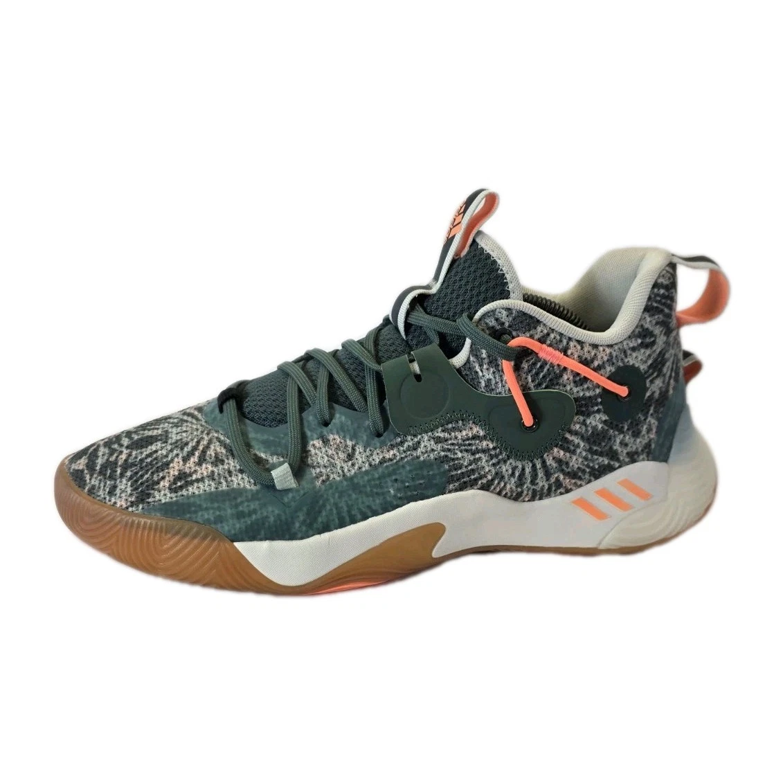 Adidas Harden Men Shoes 12 Stepback 3 Tie Dye Green Oxide Basketball GW6577