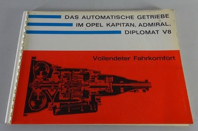Product Description Opel Hydramatic In Kapitän / Admiral / Diplomat V8 From 1965