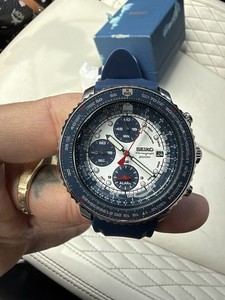 稼働 SEIKO Flightmaster クオーツ　腕時計　7T52 Seiko Flightmaster Blue | eBay