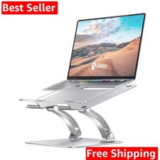 Fully Adjustable Laptop Stand for Desk, Dual Foldable Aluminum Computer Riser...