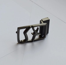 Gunmetal Grey Salvatore Ferragamo Belt Buckle Men's for 3.5cm Belt