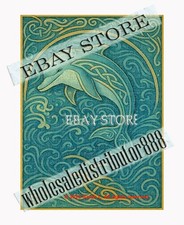 500 piece jigsaw puzzle Celtic Dolphin Flow deep sea spirit