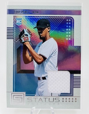 2023 Panini Chronicles - Status Swatches Eury Perez #SS-EP (MEM, RC)