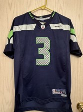Nike NFL Russell Wilson Football Jersey Youth Size L 14-16 Blue 3 Seahawks