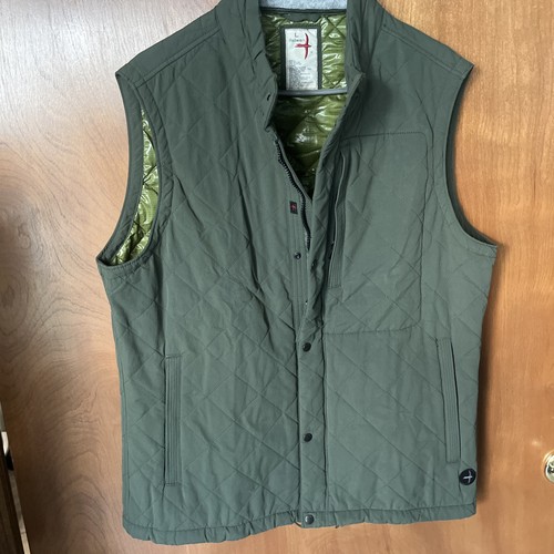 Relwen Quilted Tanker Olive Vest Mens L HUCKBERRY Sold Out Rare - Picture 20 of 24
