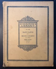 Saint-Saens Second Concerto in G Minor for Two Pianos Volume 1405 Opus 22 1920