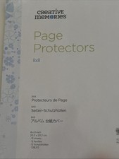 Creative Memories 8 X 8 Scrapbook Page Protectors pack of 12 new