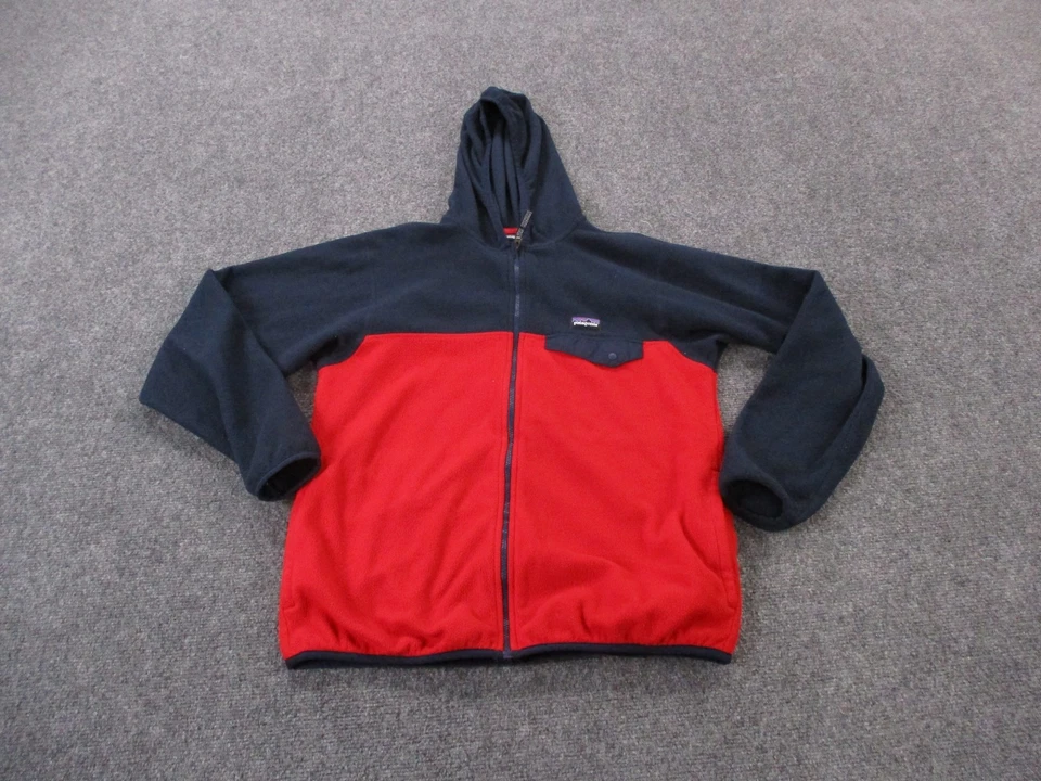 Chaqueta Patagonia Niños XL 14 Azul Rojo Polar Snap T Suéter Aire Libre Senderismo Foto 2 de 4