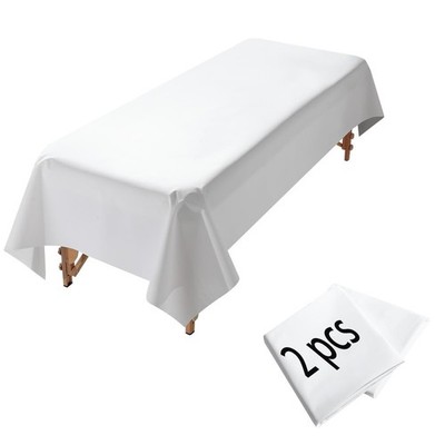 2Pcs Massage Table Sheet, 87 x 51'' PVC Reusable Wax Mat Pad Waterproof Massag...