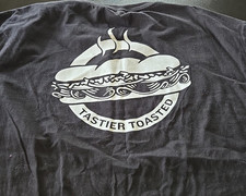 Zuni Sportswear Jimmy John's Black Graphic T-Shirt XL Short Sleeve Food Theme