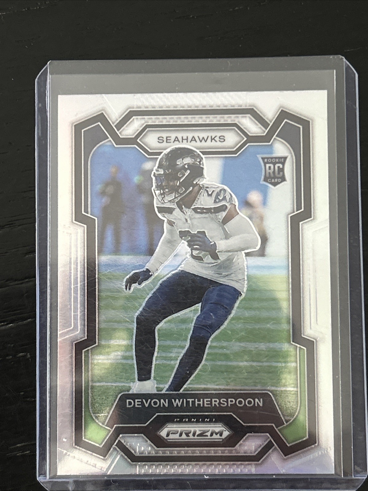 2023 Panini Prizm Devon Witherspoon Silver Prizm RC #389 Seattle Seahawks Card