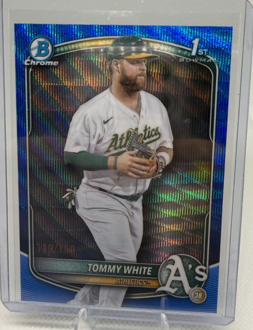 2025 Bowman Chrome #BCP-251 Tommy White Prospects Blue Wave #/150