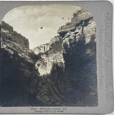 William's Canon, Col. Rocky Landscape 1900 Stereoview Universal Photo Art Co