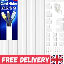 4M Cable Management System - Snap-On Wire Cover for Neat Homes