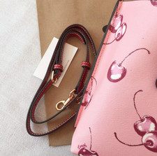 Best Offer Mollie Tote 25 2way Shoulder Bag Canvas Leather Cherry Pink Outlet