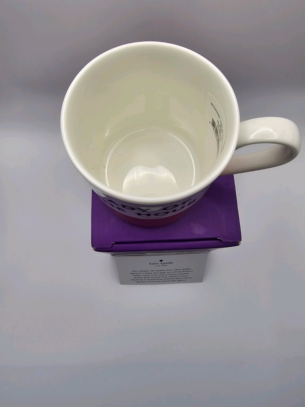 Kate Spade New York Lady of the Hour Coffee Tea Mug Red White Chic Lenox thumbnail 3