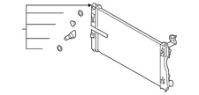 Genuine Subaru Radiator Assembly 45111FL001