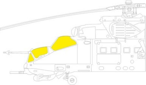 Eduard EX806 1/48 Mask Mi24D TFace Canopy mask Set for EDU & ZVE