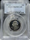 1987-S Washington Quarter Silver Proof PCGS PR69DCAM San Francisco