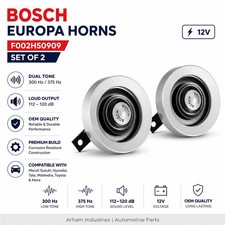 Bosch F002H50909 Europa Bocinas - Juego de 2 (12V, 300/375 Hz, 112-120 dB)