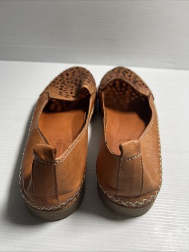 Isabella Rossi Size 40 Women’s Brown Armond Cut Out Loafer Style Leather Shoes - Bild 3 von 7