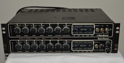 Mesa Boogie Quad Preamp with FU-2 foot switch. 4RU size, black, 12AX7 tubes.