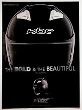 KBC VR-2R Helmet Ad Vintage Print Black Silver Motorcycle Racing 2007