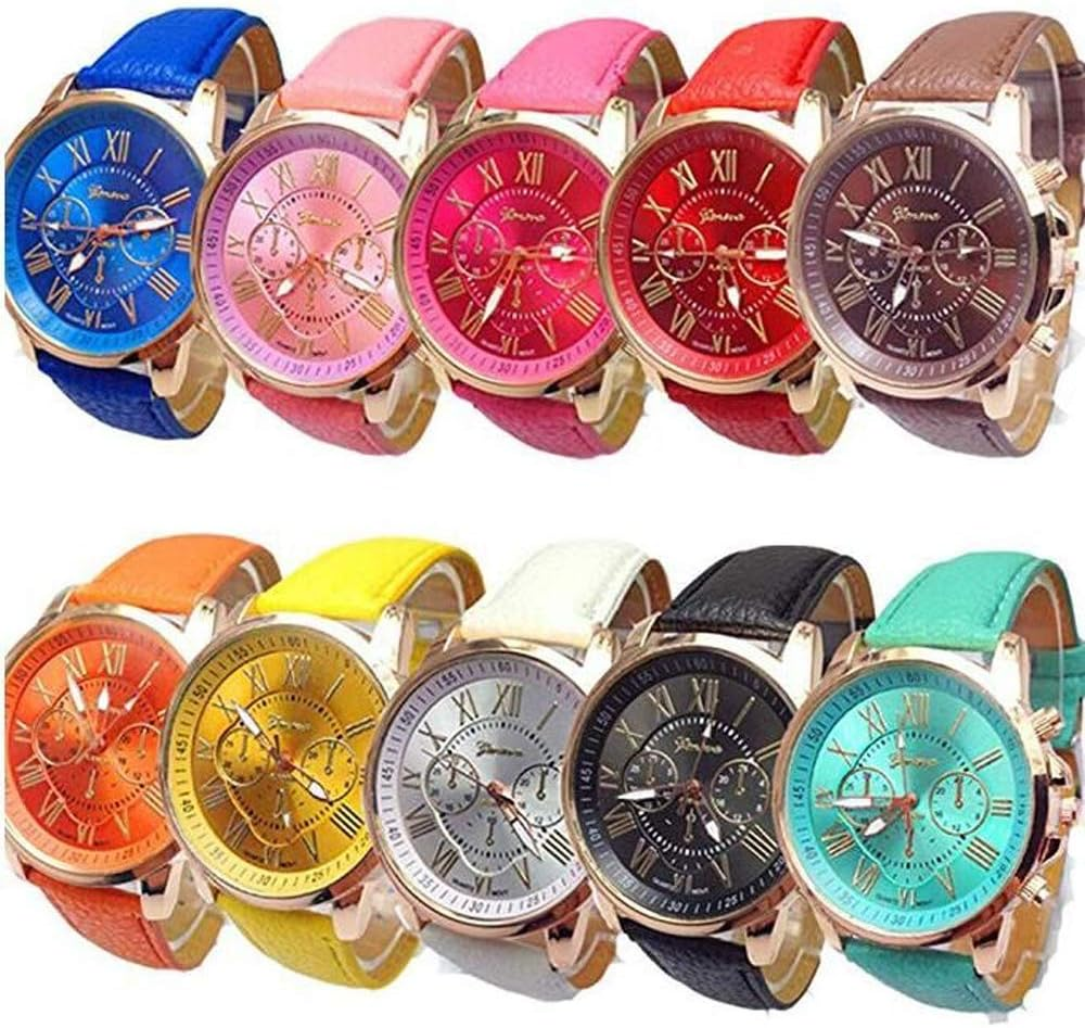 Wholesale Watches 10 Pack Fashion Ladies Women PU Leather Assorted Wrist Watch S